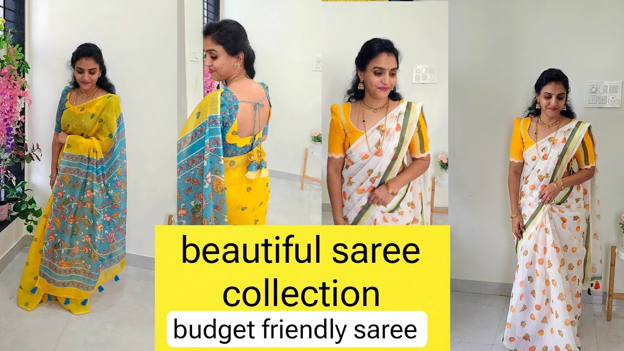 Budget friendly sarees. Beautiful designer Sarees Collection 👌