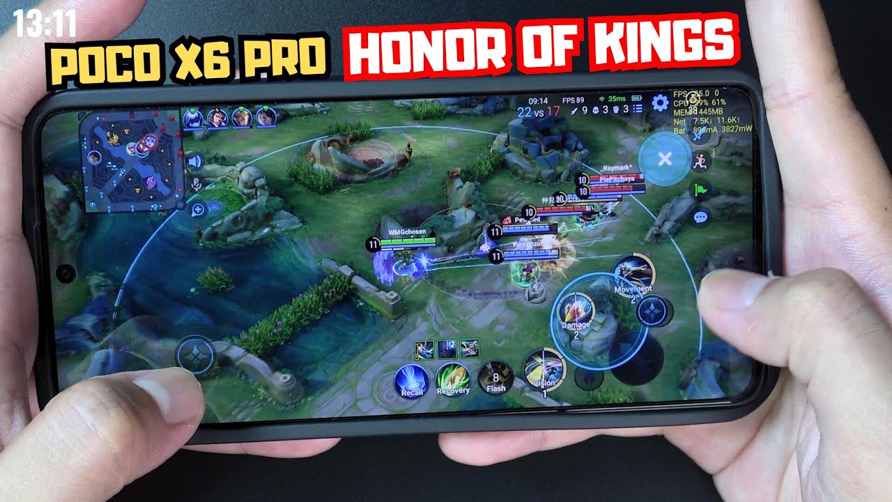 Test game Honor of Kings on Poco X6 Pro 王者荣耀