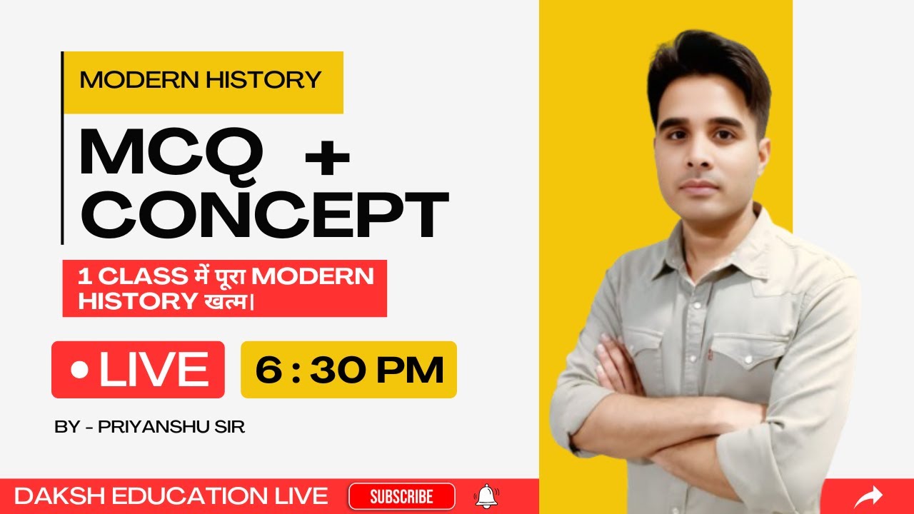 Modern History for SSC 2026 | Complete Syllabus in One Video | By - Priyanshu Sir