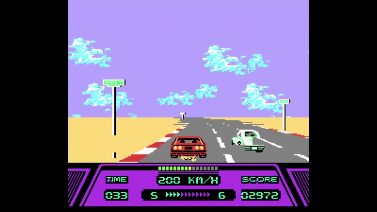 RAD RACER Course 1 NES