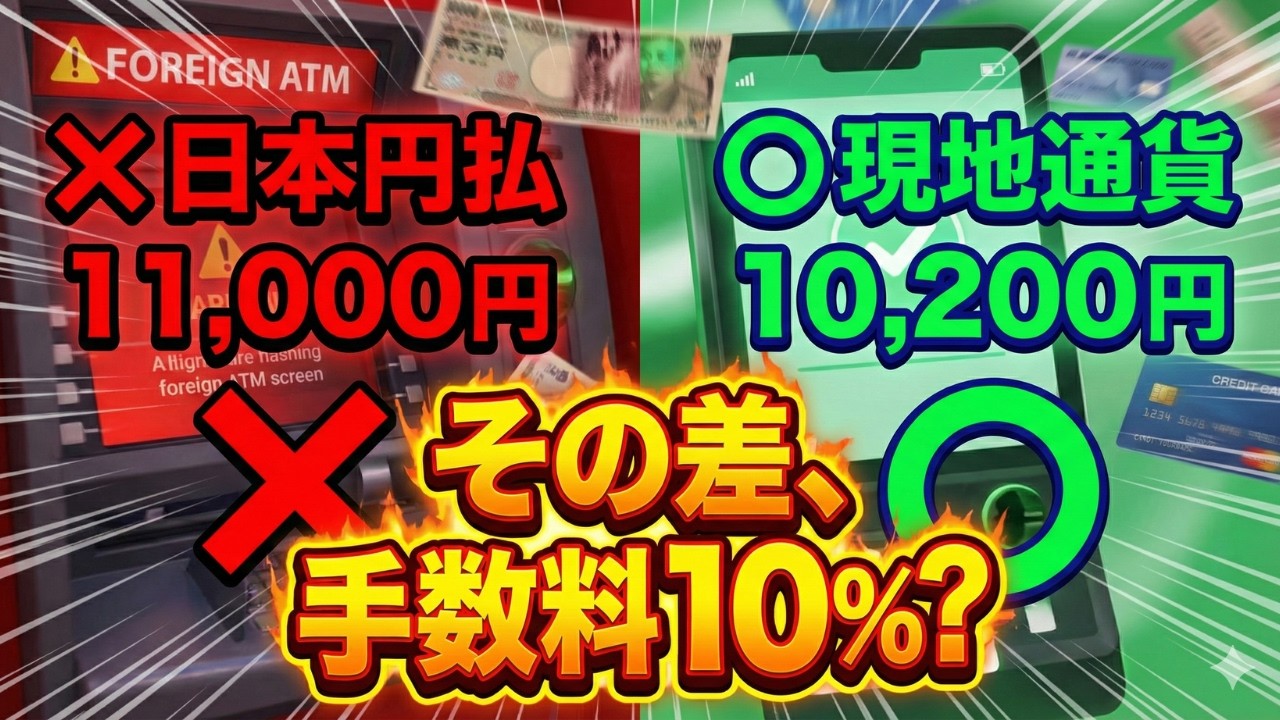 【SFC修行 ANA】2026最新‼️その「タッチ決済」が命取り！海外で日本円を選んで10%損する「DCCの罠」完全対策
