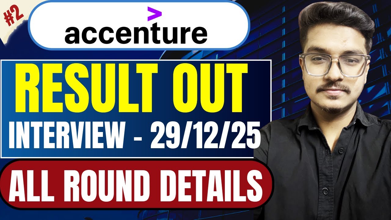 Accenture Breaking News | Accenture Interview Email is Out | Interview on 29/12/2025