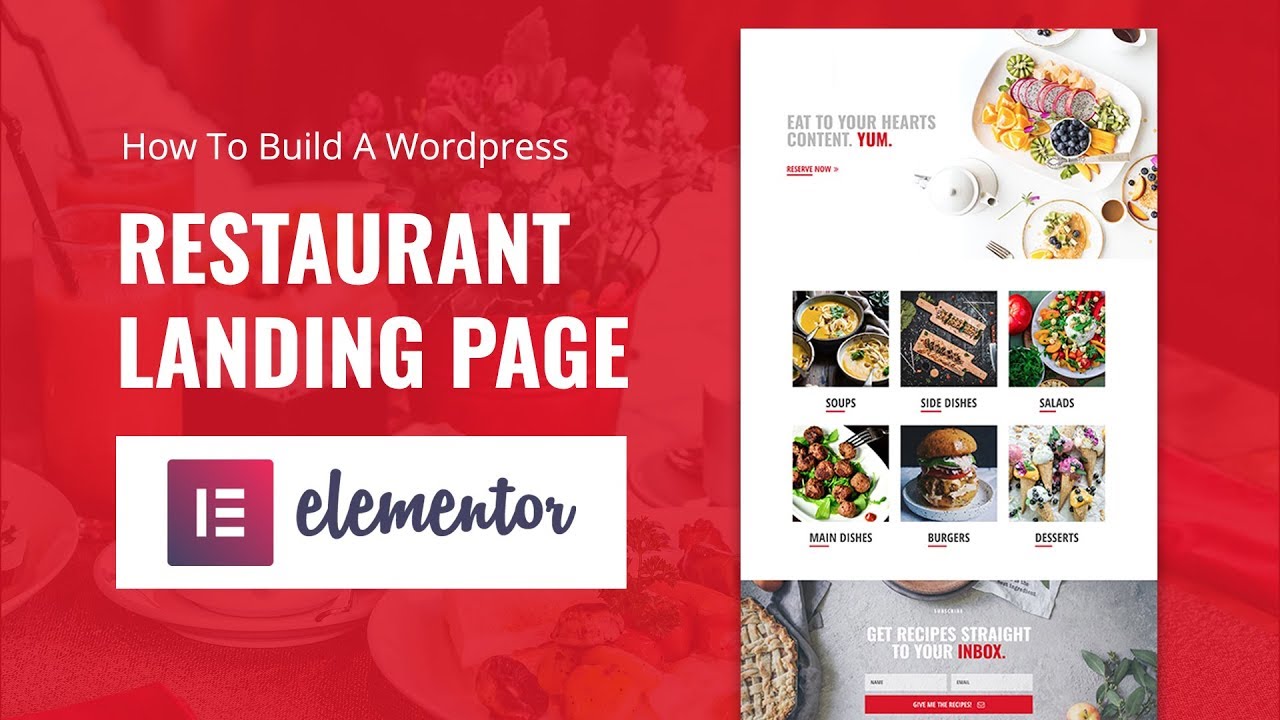 How To Build A Wordpress Restaurant Landing Page in Elementor