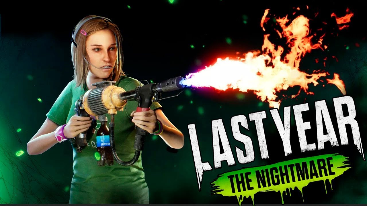 Скрафтили огнемет и убили маньяка Last Year The Nightmare летсплей - Horror Game