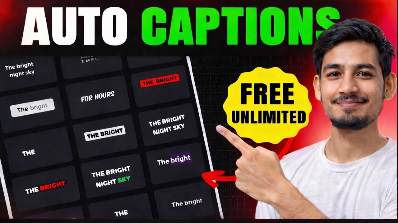 Best Auto Caption App 2026 | 100% Free Unlimited Captions for YouTube Videos