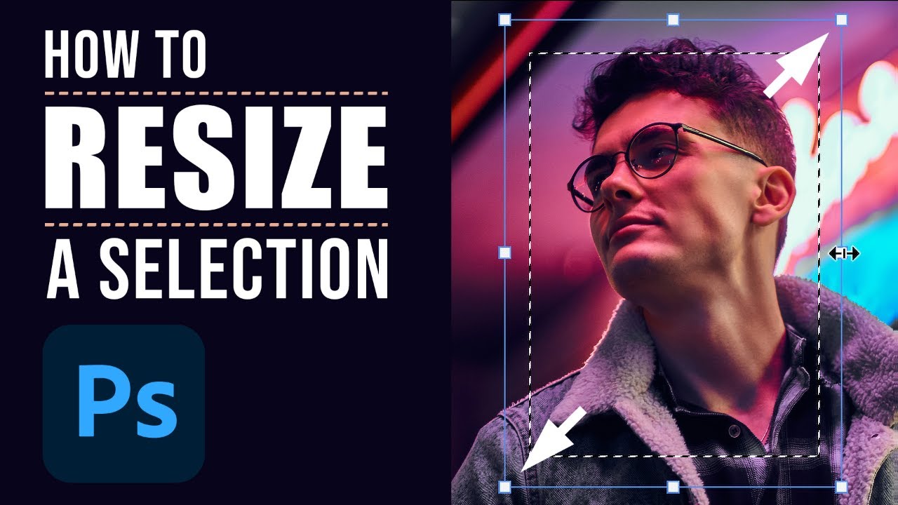 Как изменить размер выделенной области в Photoshop