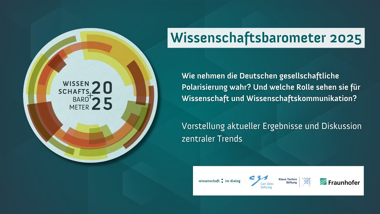 Wissenschaftsbarometer 2025: Vorstellung der Ergebnisse und Diskussion