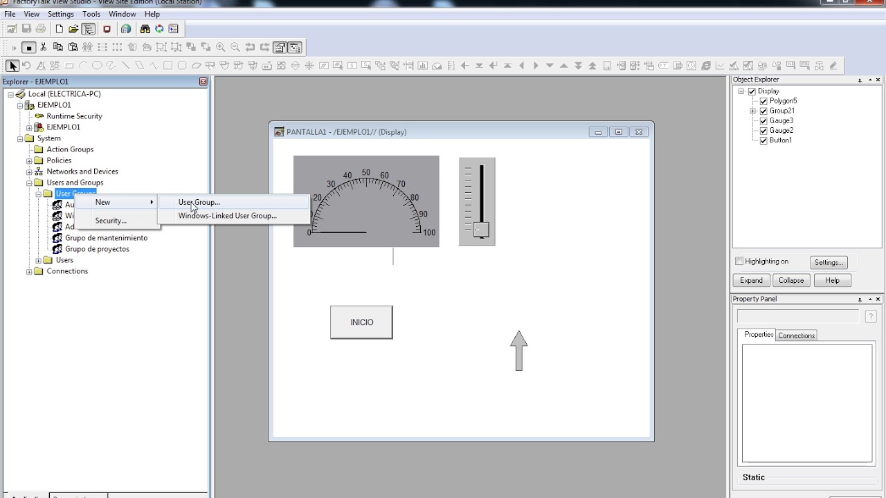 FactoryTalk View 06: configurando seguridad