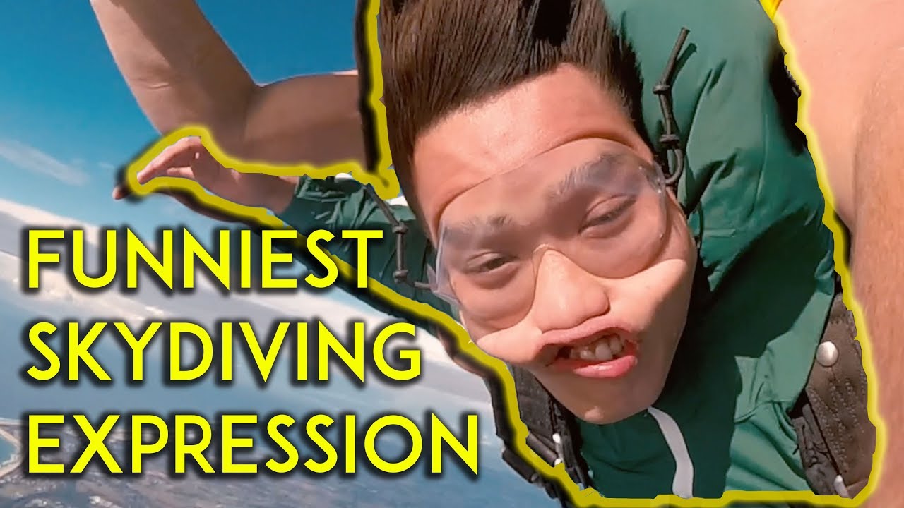 FUNNIEST SKYDIVING FACIAL EXPRESSIONS