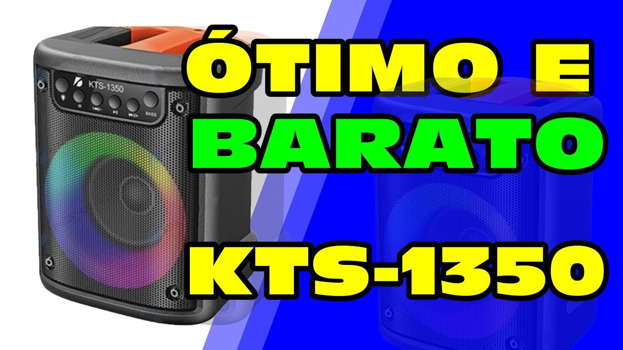[INCRÍVEL] Caixa de som bluetooth KTS 1350