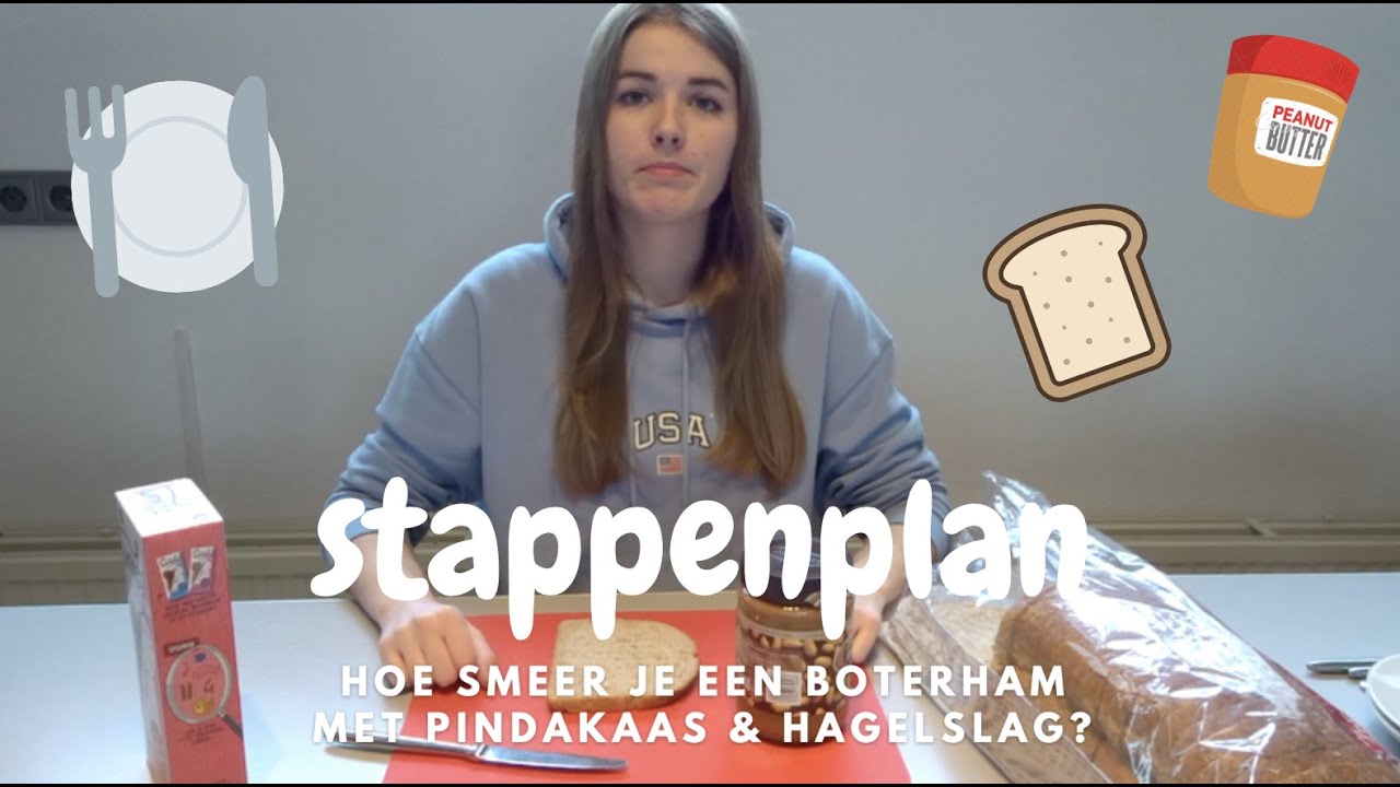 Zo smeer je een boterham met pindakaas & hagelslag