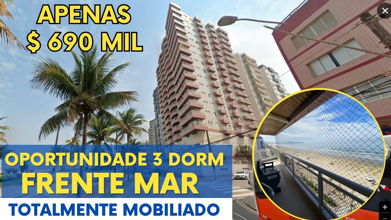 A MELHOR VISTA DA CIDADE OCIAN | CONFIRA! 3 DORMITÓRIOS | 1 SUITE | 2 VAGAS | MOBILIADO