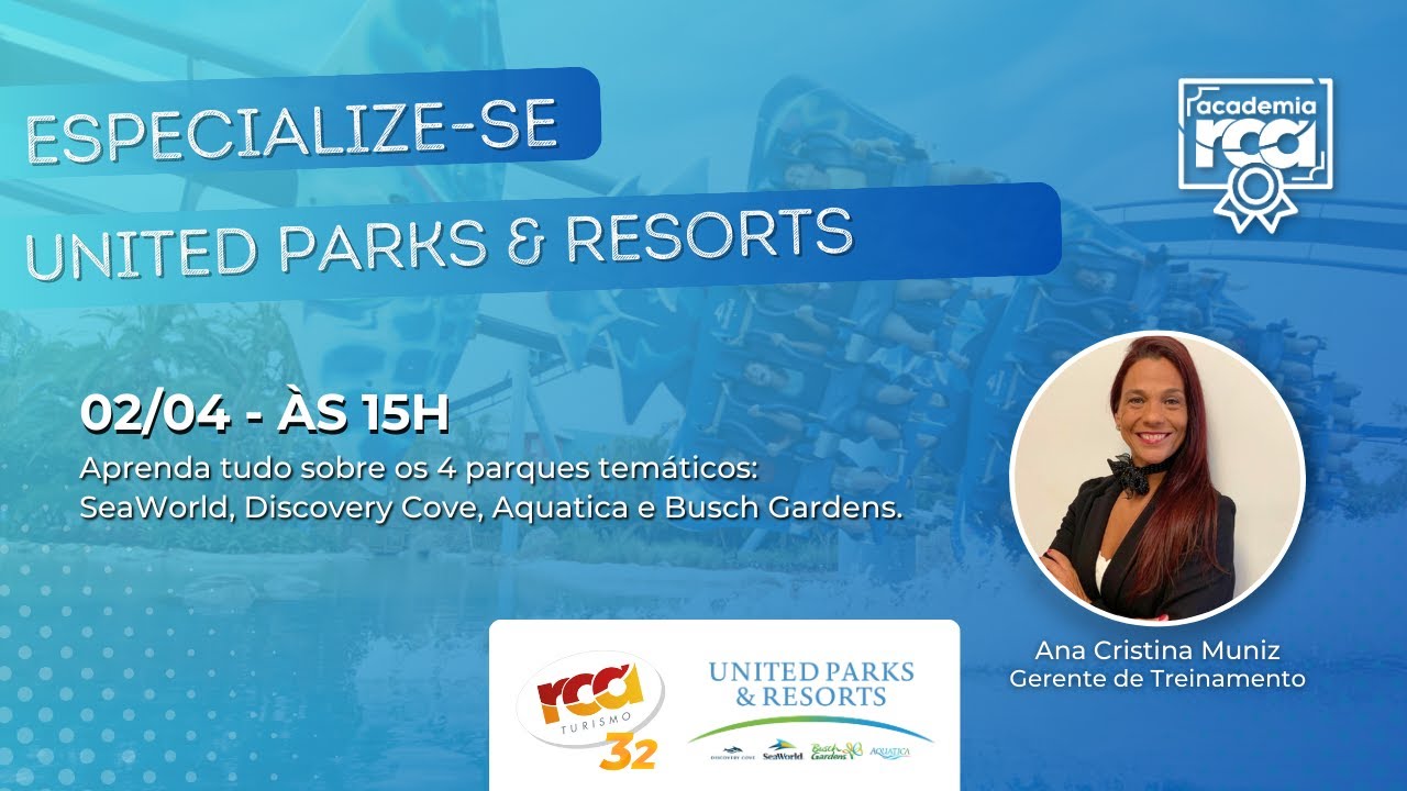Treinamento de Vendas United Parks: SeaWorld, Dicovery Cove, Aquatica e Busch Gardens