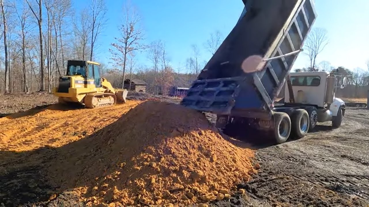 Shop Build! Clearing and the final GRADE!