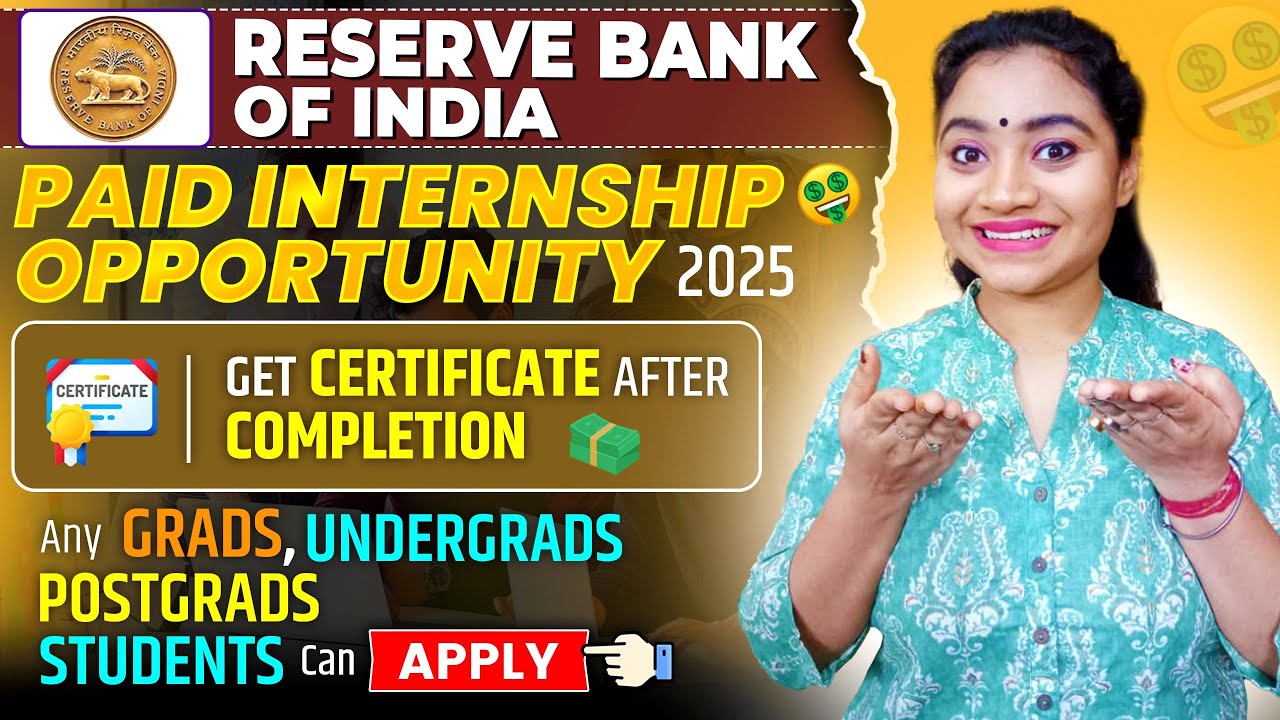 RBI Paid Internship Opportunity 2025| Winter Internship Program| Students Internship Opportunities.