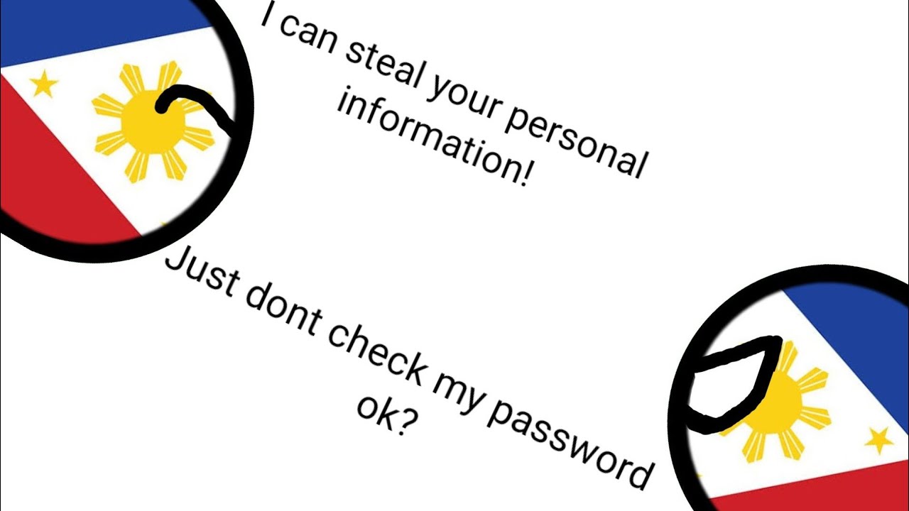 ILOVEYOU virus explained by countryballs