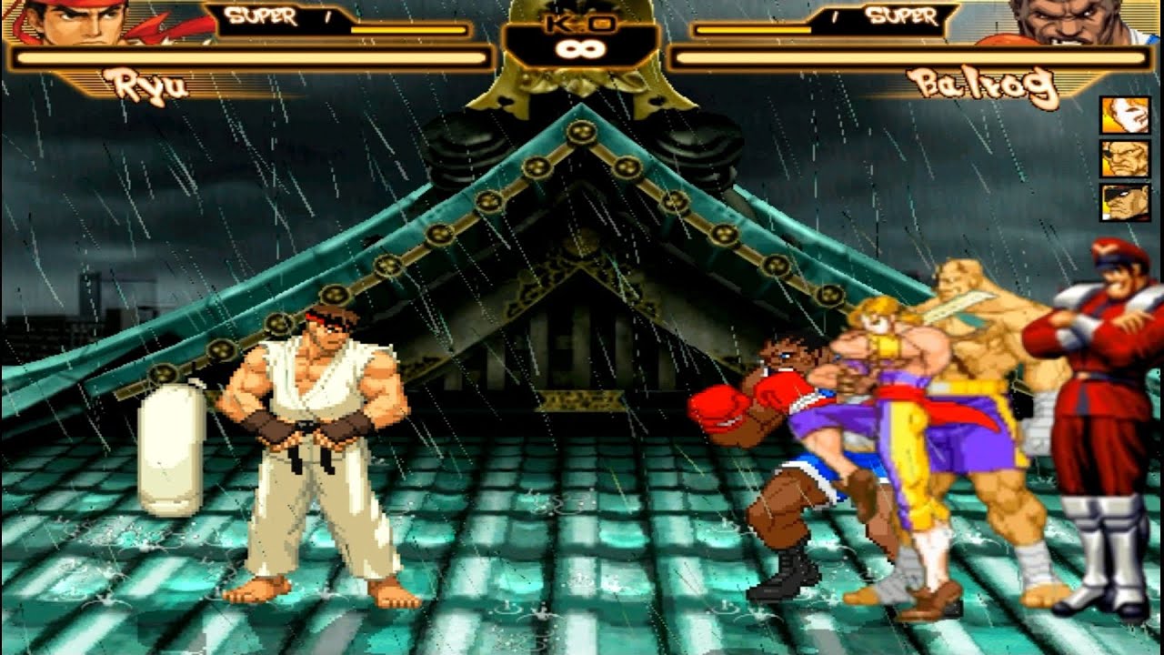 RYU VS TEAM SHADOLOO FT: BALROG VEGA BISON & SAGAT - EPIC BATTLE 