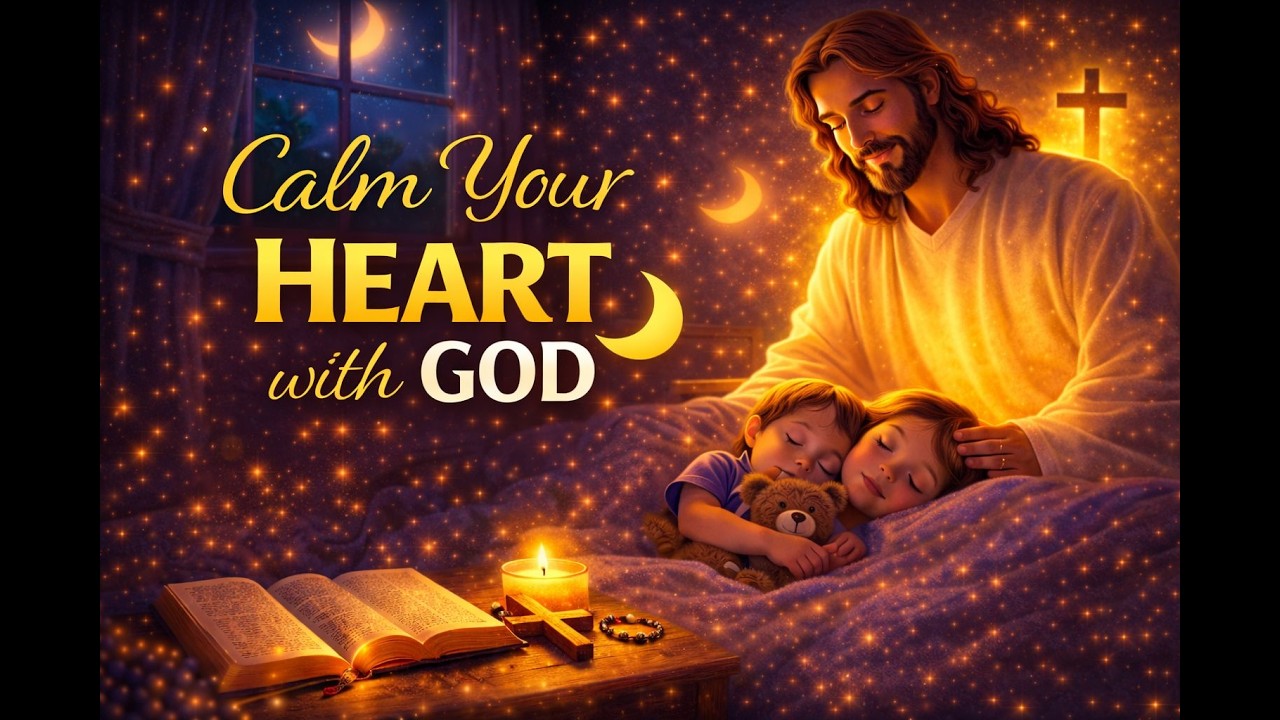 Let God Calm Your Heart Tonight 🌙 | Peaceful Christian Sleep Music