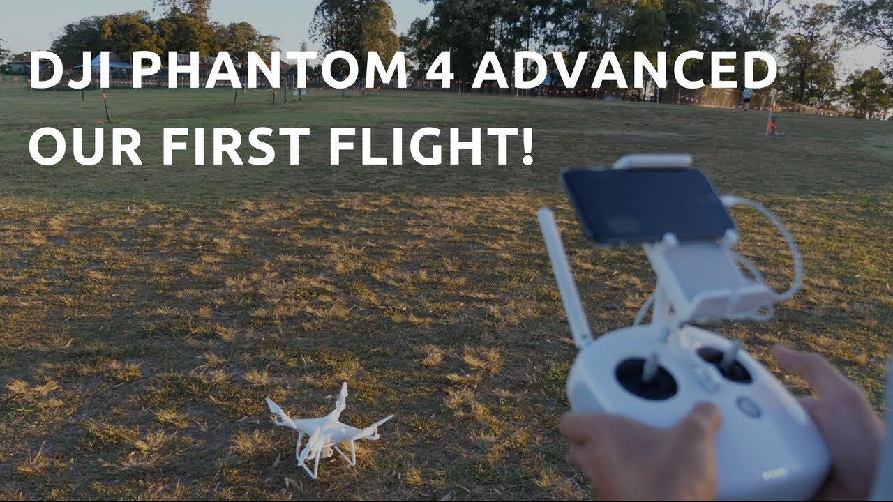 First time flying our DJI Phantom 4 Advanced