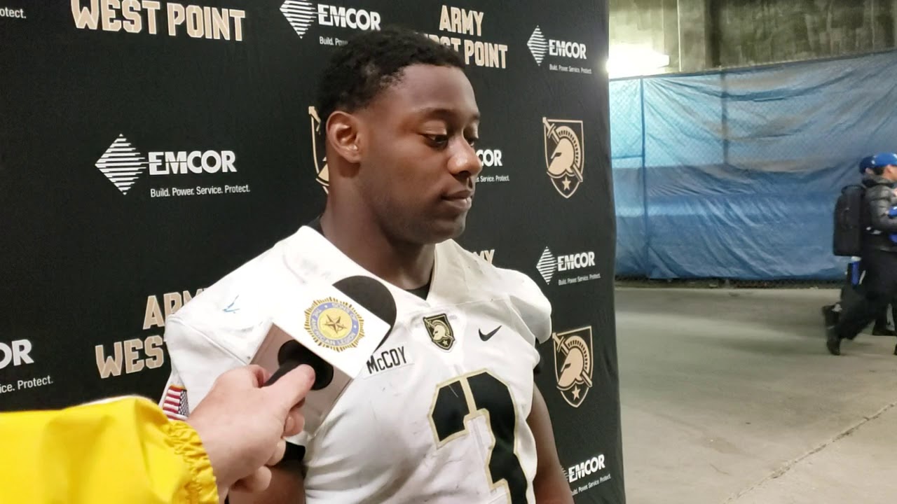 Army Football FB Sandon McCoy of Kannapolis, NC on 2 TDs at GSU