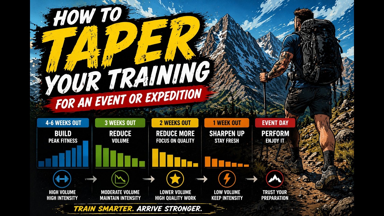 How to Taper Your Training For an Event Or Expedition