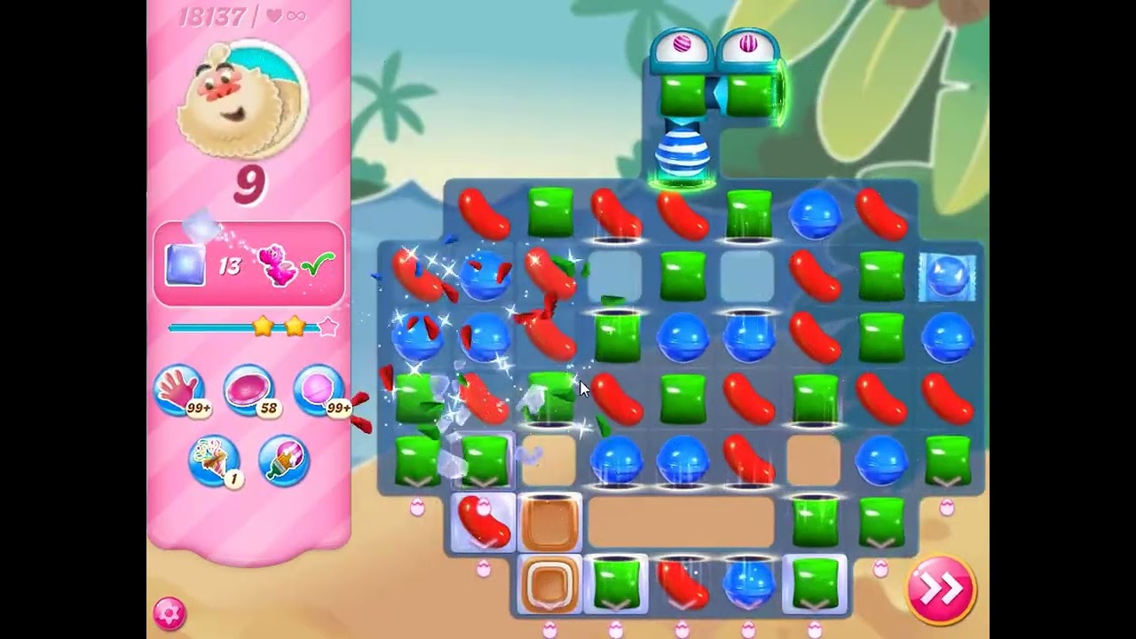 Candy Crush Saga Level 18137 - NO BOOSTERS | SKILLGAMING ✔️