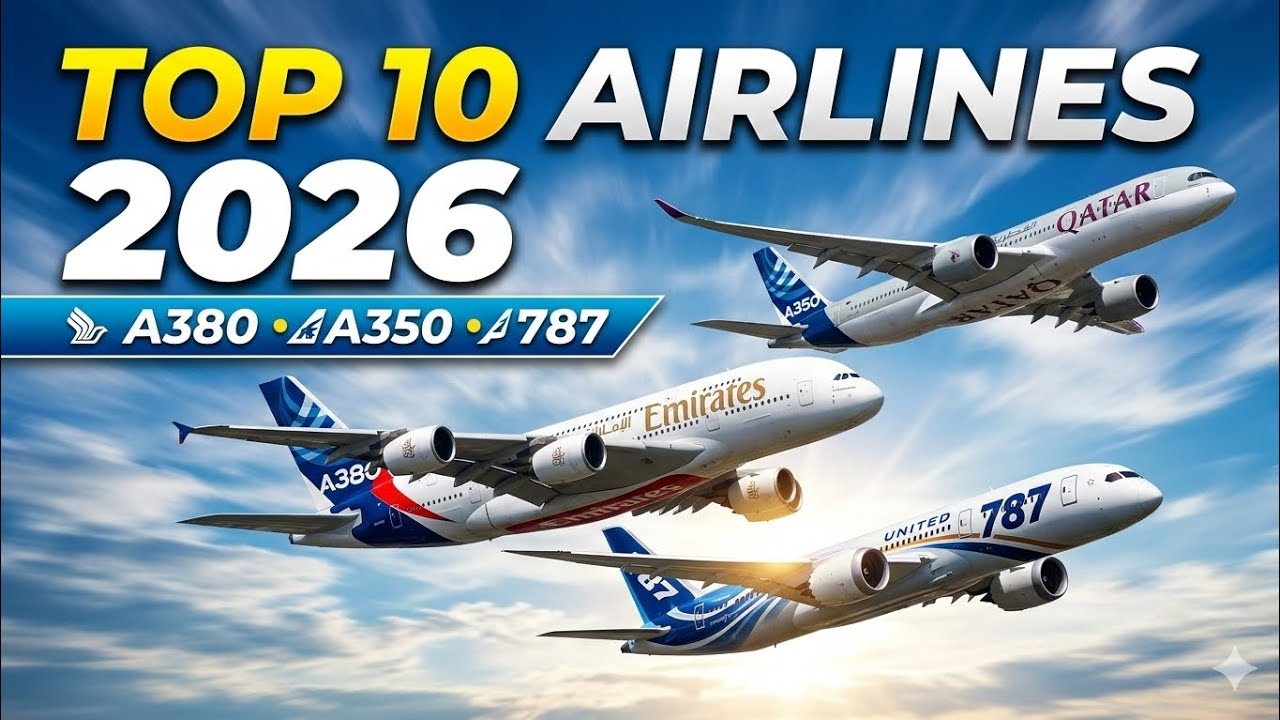 TOP 10 Airlines in the World 2025-2026 || NCS Background music || 