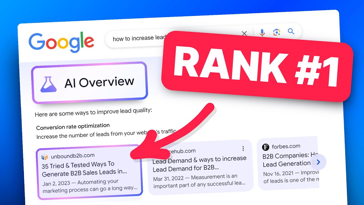 How to Rank in Google&rsquo;s AI Overviews