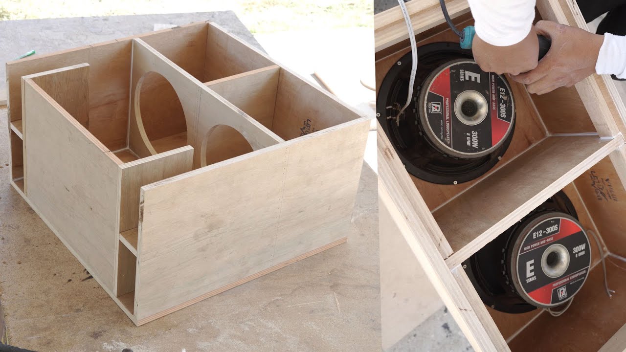 How to make a beautiful pair of 12 inch subwoofer speakers