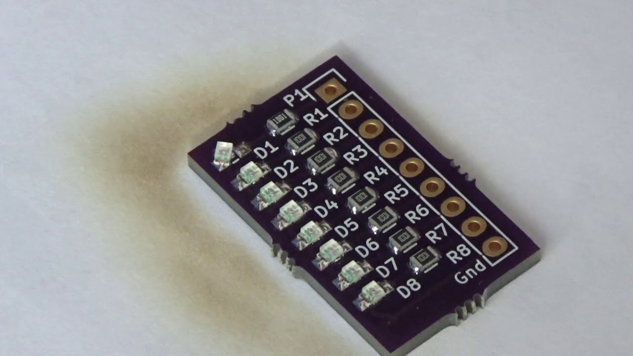 SMD hot air soldering - 0805