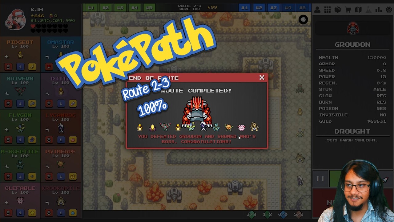 МАРШРУТ 2-3 ПОБЕЖДЕН! | PokéPath TD [11]