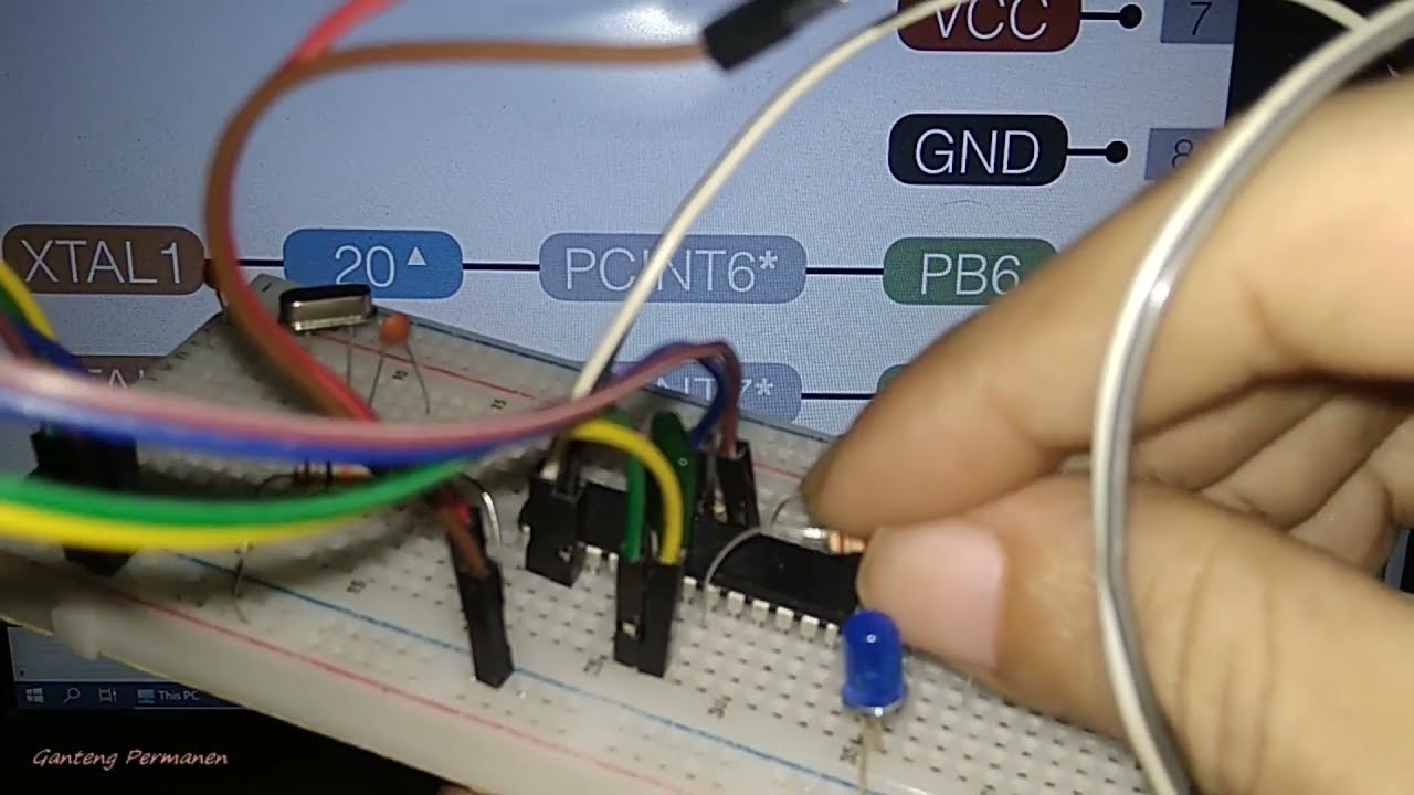 Test pin 9 & pin 10 ATmega8 w/ 8Mhz Internal Crystal Oscillator as Reguler Digital Input Output Pin