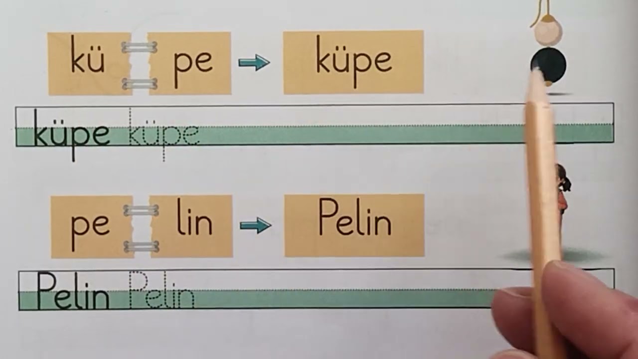 p-P sesi ile heceler kelimeler cümleler 