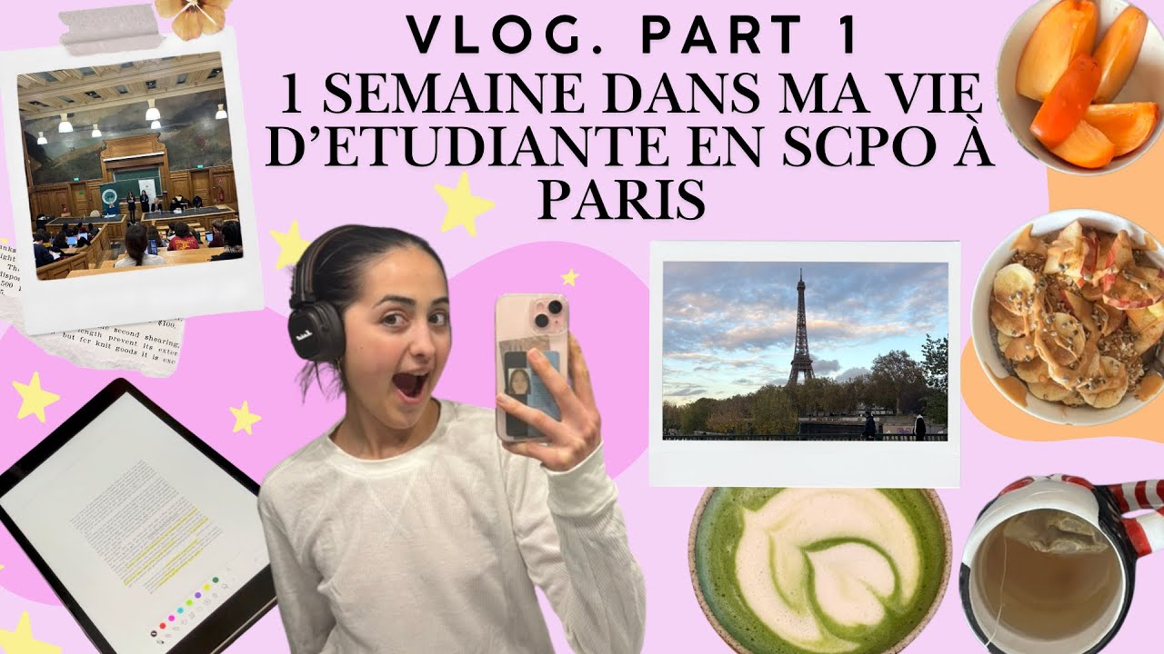 VLOG PART. 1 - UNE SEMAINE DANS MA VIE D'ETUDIANTE EN SCPO A PARIS | MimisWayy