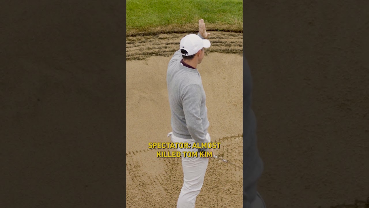 Рори Макилрой чуть не убил Тома Кима на Открытом чемпионате в Ройал-Портраш #гольф