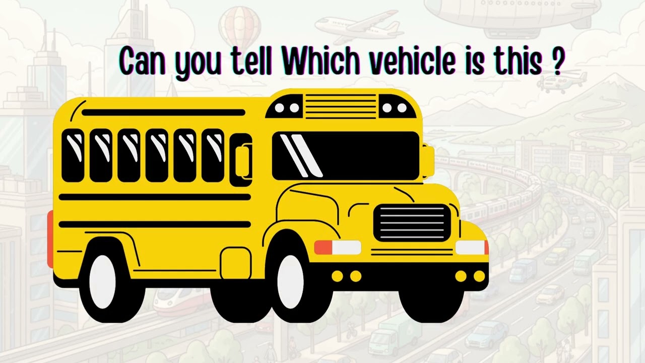 Vehicles for Kids | Learn Vehicle Names with Pictures