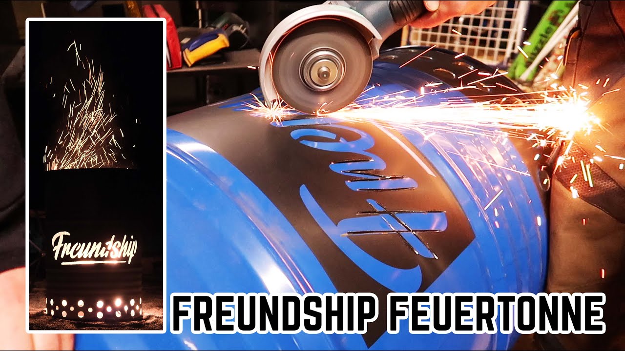 💪🏼 #einfachmachen Wir bauen ne Feuertonne aus nem alten Methyl Fass für FREUNDSHIPS PARADISE 🔥