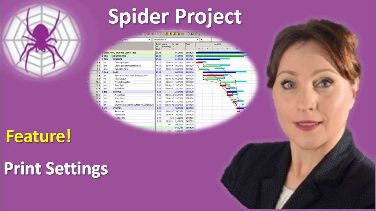 Spider Project Feature - Print Settings