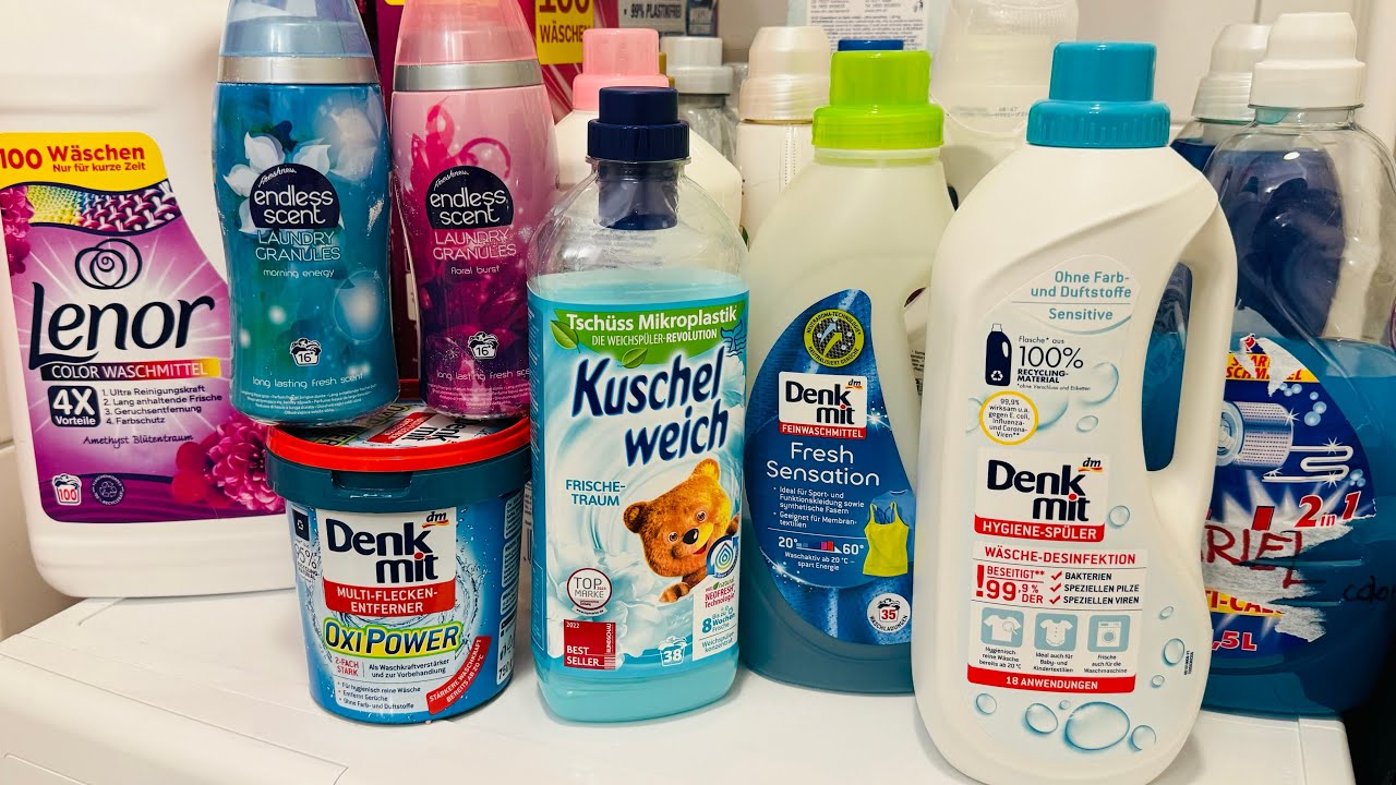 Waschen mit vielen tollen Produkten💕🫧🧺 40 grad🌡️ #wäsche #laundry #asmr #satisfying #asmrsounds
