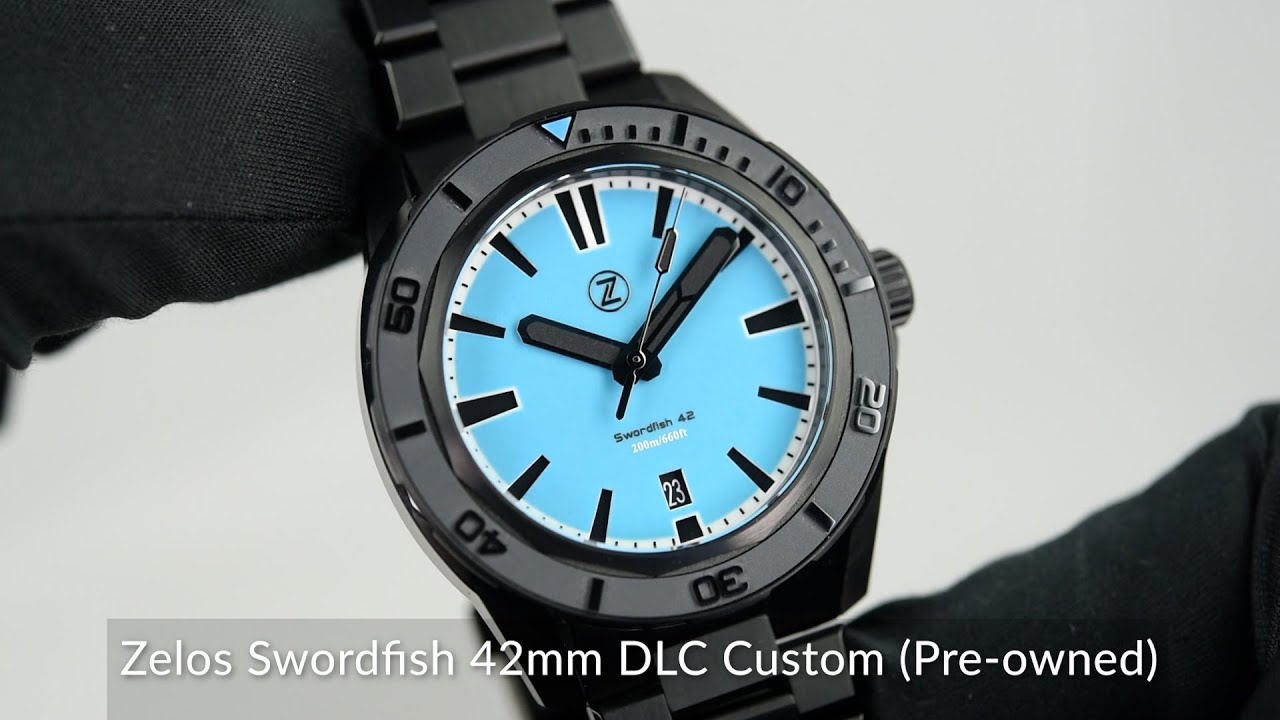 Zelos Swordfish 42mm DLC Custom (Pre-owned)