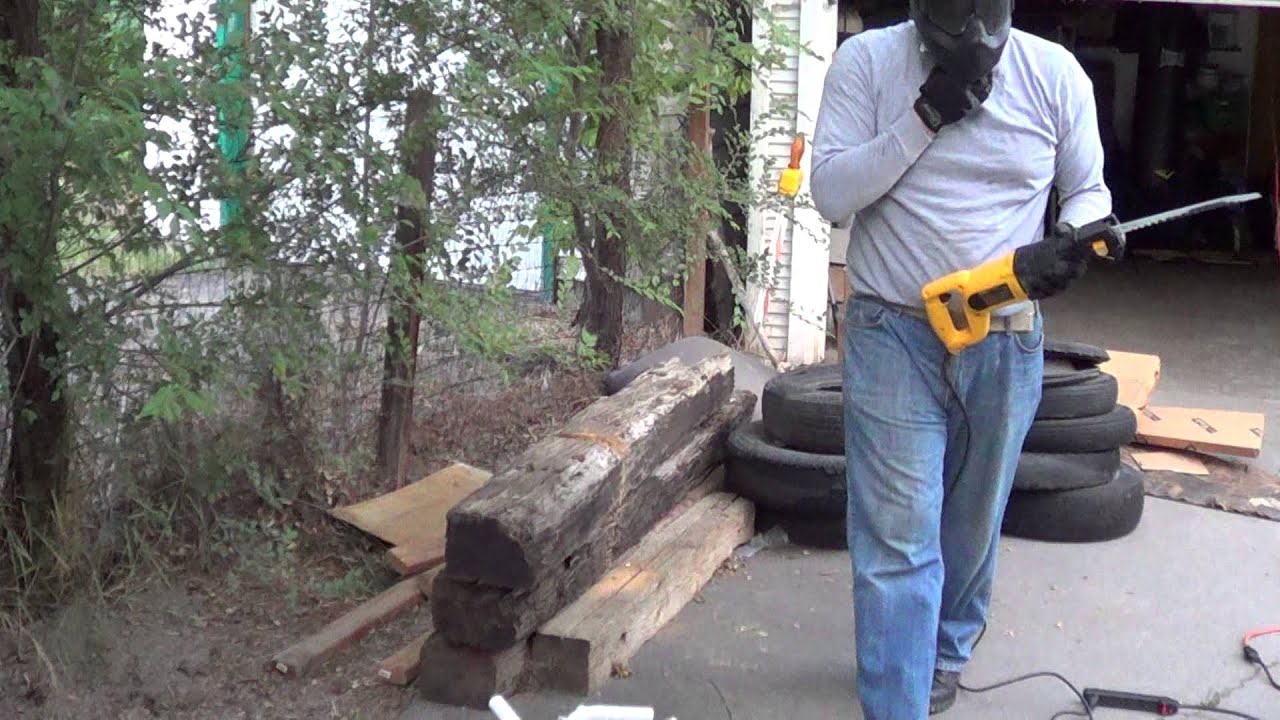 Sawzall vs Rail Road Tie