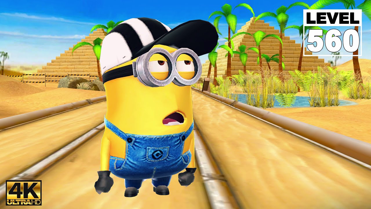 Minion Rush Referee Minion Near-miss an obstacles 85 times at The Pyramids | LV.560 EP#411 | UHD 4K