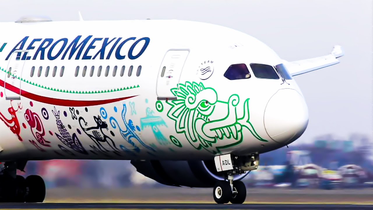 B787 Aeroméxico DREAMLINER'S nicest diversidad @Amsterdam Aeropuerto.
