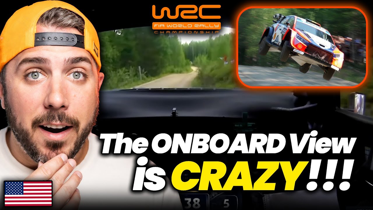 American Reacts to WRC Finland 2025 | INSANE Onboard View!