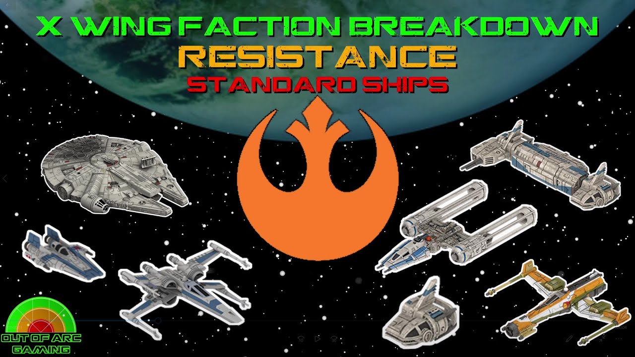 X Wing Miniatures Faction Breakdown - Resistance