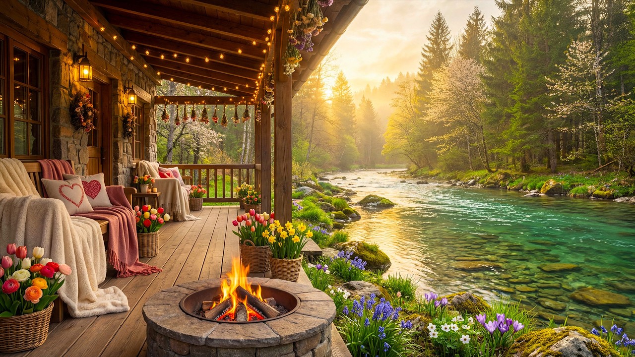 Cozy Valentine’s Day Peaceful Riverside Retreat ❤️🔥 Relaxing Fire Pit, Calm Birdsong & Gentle Water