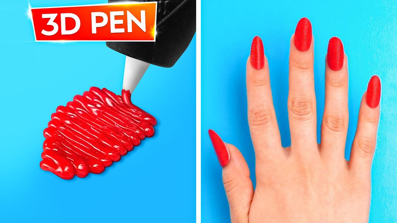 DES ASTUCES GÉNIALES POUR LES ONGLES || Trucs Spécial Ongles Pour Un Look D’enfer par 123 GO Like!