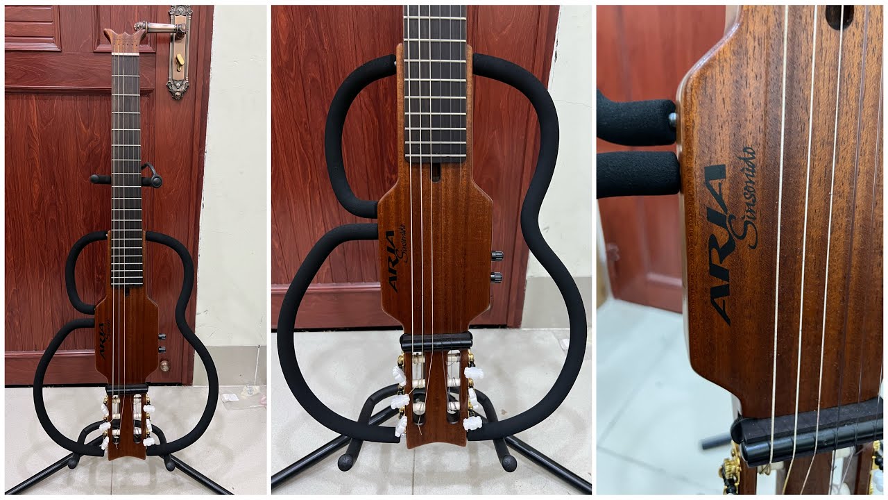 Giới thiệu Aria Sinsonido giá 7 triệu. Dòng đàn Silent của hãng Aria, hàng độc lạ sưu tầm ạ