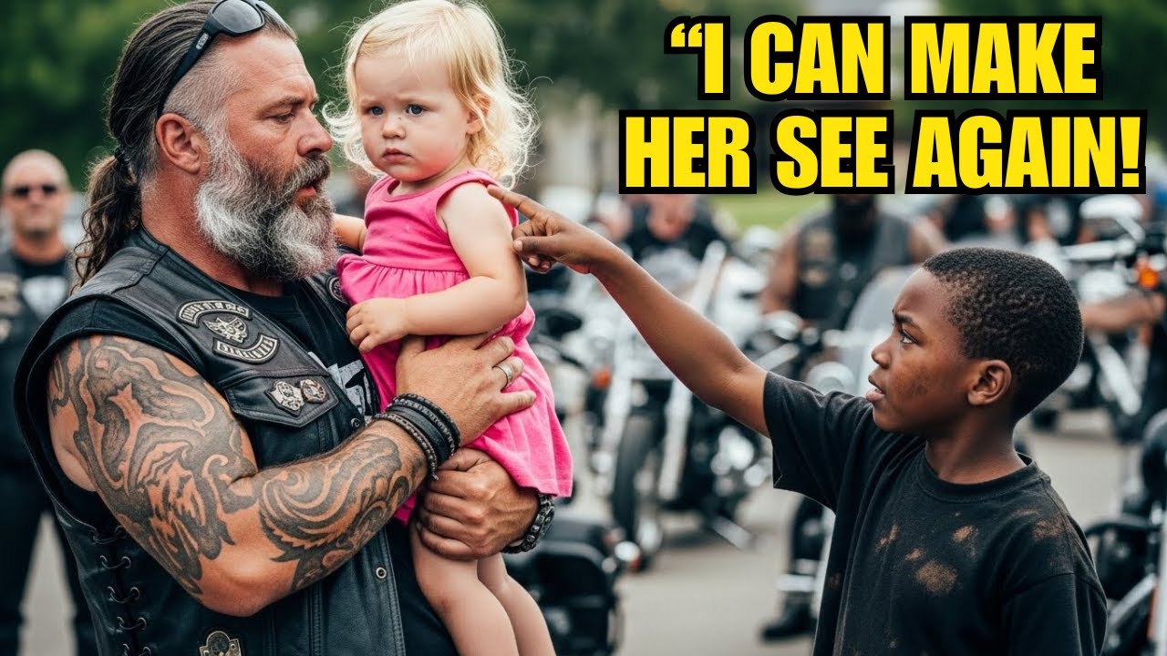 Biker's Daughter Was Born Blind Until a Homeless Boy Pulled Out Something Unbelievable