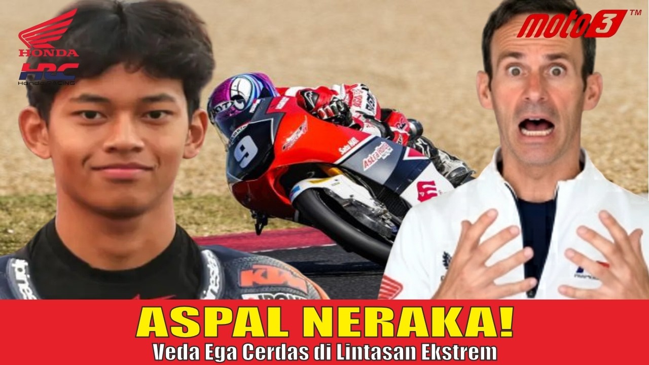 Lintasan Paling Haram! Veda Ega Pratama Buktikan Skill di Sirkuit 